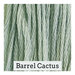 A jade green swatch of Classic Colorworks floss. 