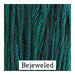 A dark teal swatch of Classic Colorworks floss.