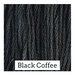 A soft black swatch of Classic Colorworks floss. 