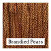 A cinnamon brown swatch of Classic Colorworks floss.  