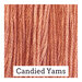 A coral pink swatch of Classic Colorworks floss. 