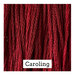 A deep red swatch of Classic Colorworks floss. 