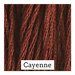 A mahogany red swatch of Classic Colorworks floss. 