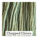 A light green swatch of Classic Colorworks floss. 