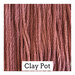 A light terra cotta swatch of Classic Colorworks floss. 