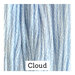 A sky blue swatch of Classic Colorworks floss. 