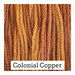 A marigold orange swatch of Classic Colorworks floss. 