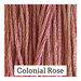 A dusty rose swatch of Classic Colorworks floss.