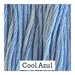 A ocean blue swatch of Classic Colorworks floss. 
