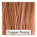 A light copper swatch of Classic Colorworks floss. 