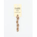 A skein of tan embroidery floss, twisted and bundled, with a cream and black label featuring the brand name and color information.
