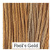 A variegated swatch of Classic Colorworks floss in the colors gray and nut brown.