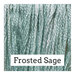A ice blue swatch of Classic Colorworks floss. 
