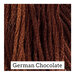 Swatch with dark brown threads