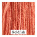 A coral orange swatch of Classic Colorworks floss.