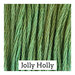 A green swatch of Classic Colorworks floss. 