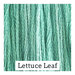 A aqua swatch of Classic Colorworks floss. 