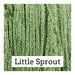 A green swatch of Classic Colorworks floss. 