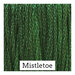 A dark green swatch of Classic Colorworks floss. 