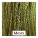 A green swatch of Classic Colorworks floss. 