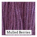 A purple swatch of Classic Colorworks floss. 