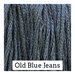 A denim blue swatch of Classic Colorworks floss. 