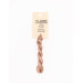 A skein of tan embroidery floss, twisted and bundled, with a cream and black label featuring the brand name and color information.