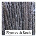 A dark gray swatch of Classic Colorworks floss. 