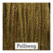 Swatch of suede brown colored threads
