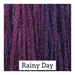 Swatch of dark plum colored threads
