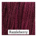 Swatch of burgundy colored threads