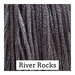 Swatch of steel gray colored threads