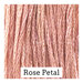 Swatch of coral pink colored threads