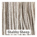Swatch of gray cream colored threads