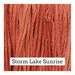 Swatch of rouge red colored threads