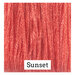Swatch of coral colored threads