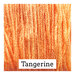Swatch of bright orange colored threads