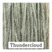 Swatch of gray colored threads