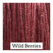 Swatch of raspberry red colored threads
