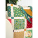 A close up on the tote, demonstrating fabric print and color details and showing the flow and form of the bag.