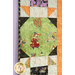 A super close up on an outer block of the quilt, demonstrating fabric, piecing, binding, and top quilting details.
