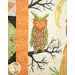A shot of the left size of the panel, showcasing the large owl and moon.