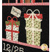 A stylized close up on one of the window blocks, showcasing two beautifully wrapped presents.