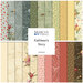 A collage of vintage floral fabrics in pastel blue, yellow, cream, pink, and muted brown. 