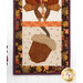 A shot of the bottom acorn block of the project, with part of the turkey peeking into frame from the top.