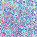 Abstract fabric featuring modern striped dots in light blue