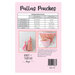 The back of the Pallas Pouches pattern with fabric requirements and additional images. 