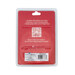 Red plastic ABS pin holder packaging with a QR code and brand information for Lori Holt products.