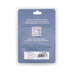 Clear plastic packaging containing a durable pin holder with a QR code and product details.