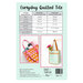 The back of the Everyday Quilted Tote pattern with fabric requirements and additional images. 